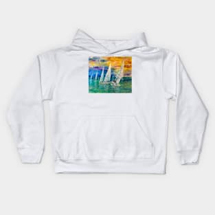 Rainbow Regatta Kids Hoodie